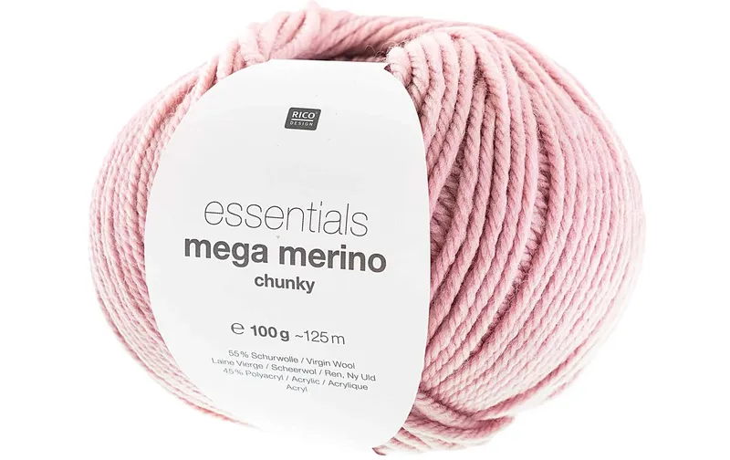 Rico Design Wolle Essentials Mega Wool chunky 100 g, Rosa