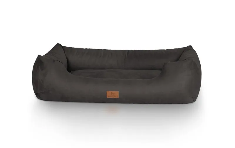 Knuffelwuff Hunde-Bett Dreamline Velour XL, 105 x 75 cm, nero