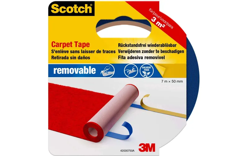 Scotch Scotch Teppich-Klebeband, wiederablösbar 50 mm x 7 m, bleu