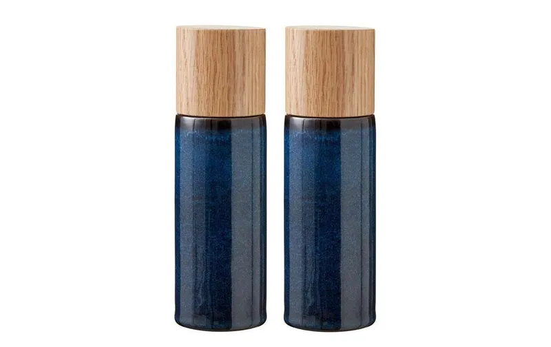 Bitz Salz- and Pfeffermühle 2 pieces, 16.7 cm, dark blue