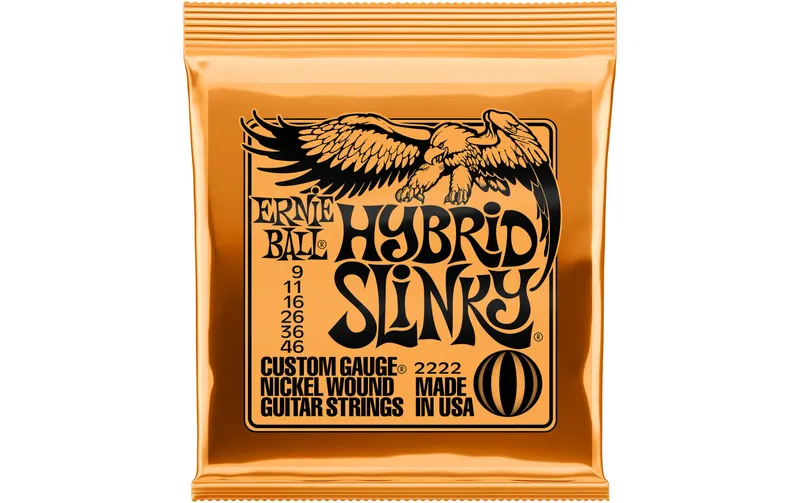 Ernie Ball Gitarrensaiten 2222 Slinky Nickel – Hybrid 09-46