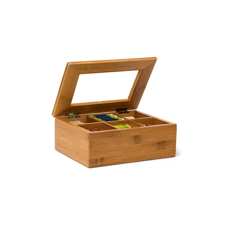relaxdays Tea Box Beige
