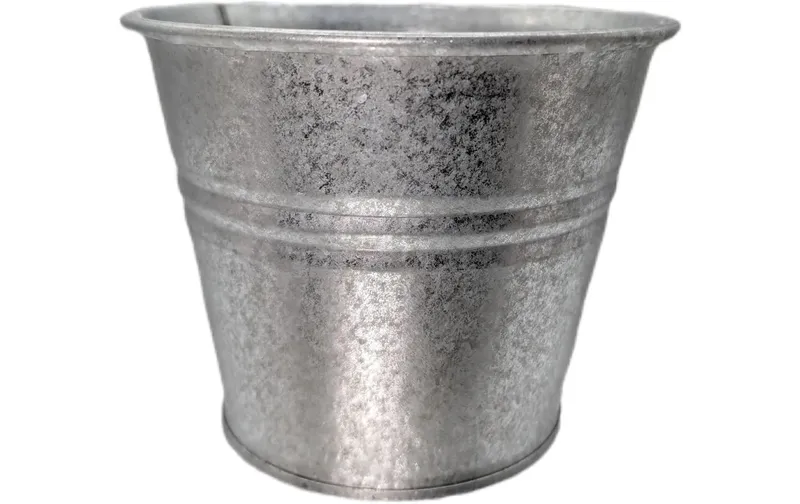 CHALET Blumentopf Paris S 11.5 x 11.5 x 9.5 cm, Silber matt