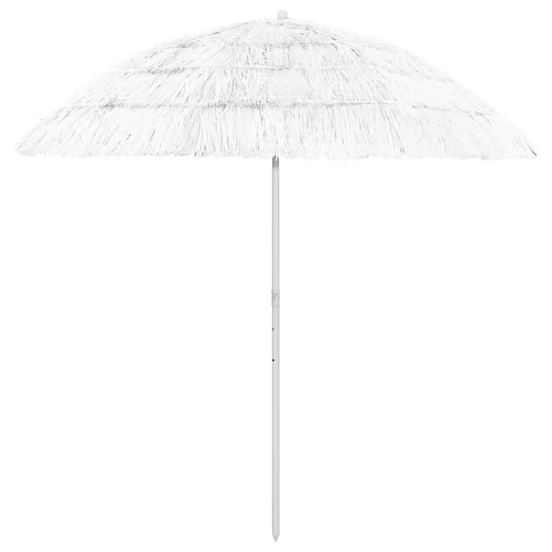 Parasol de plage Hawaii blanc 240 cm