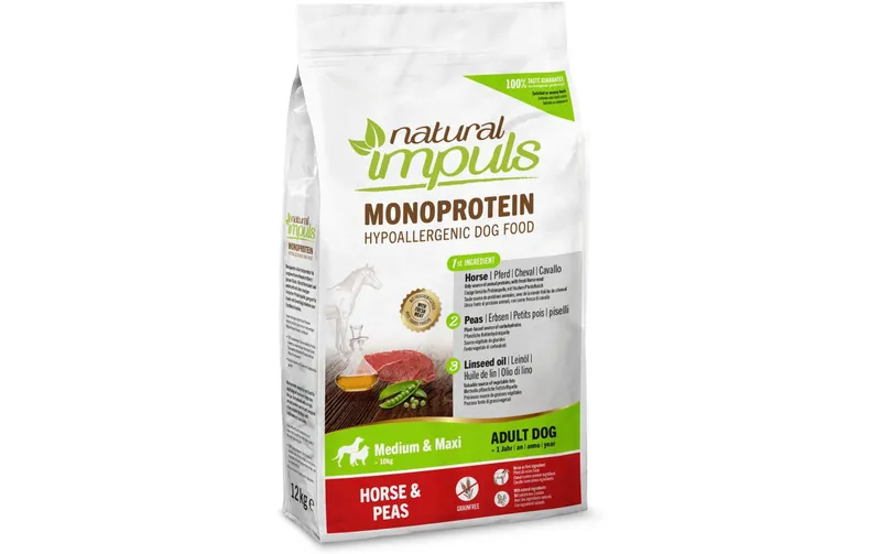 Natural Impuls Trockenfutter Adult Med/Max Pferd 12 kg