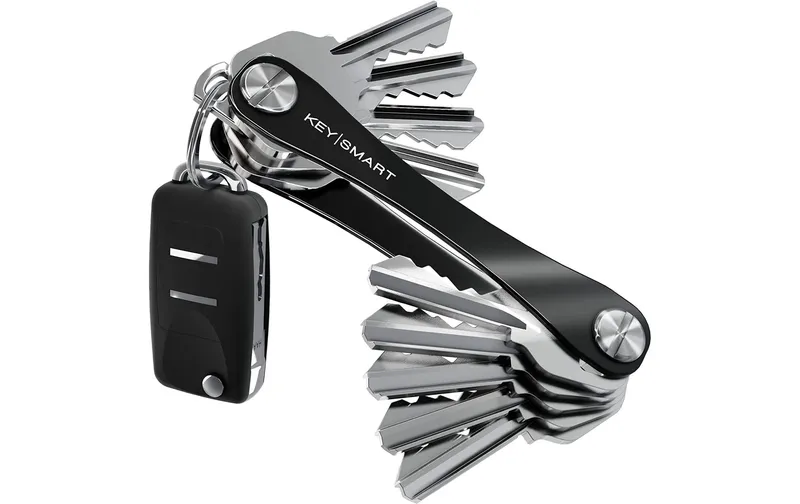 Keysmart Ultra kompakter Schlüssel Organizer Schwarz