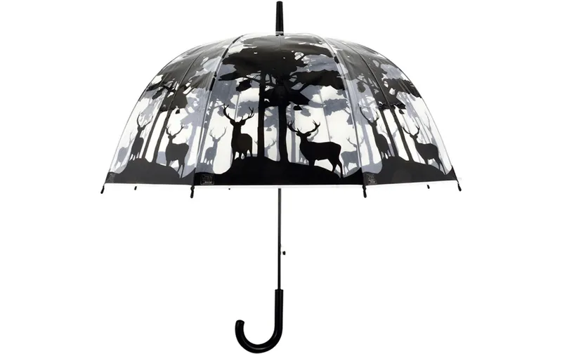 Esschert Design Schirm Wald noir/transparent