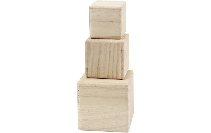 Creativ Company Holzartikel Würfel 3 Grössen