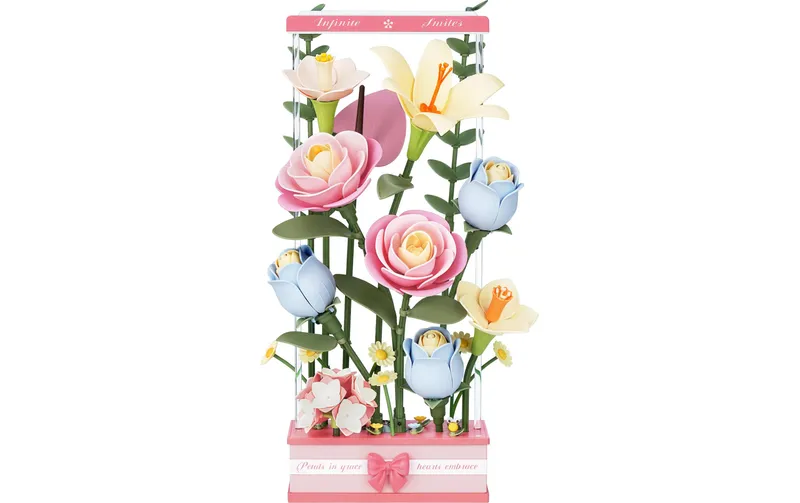 ROKR Bausatz Blooming Bouquet Box 3D-Holzpuzzle