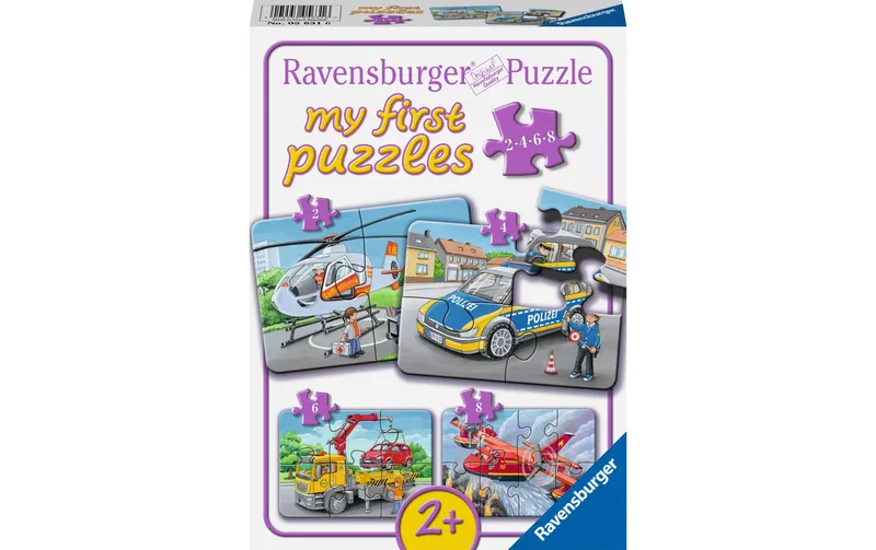 Ravensburger Puzzle Meine Einsatzfahrzeuge 2, 4, 6, 8 Teile