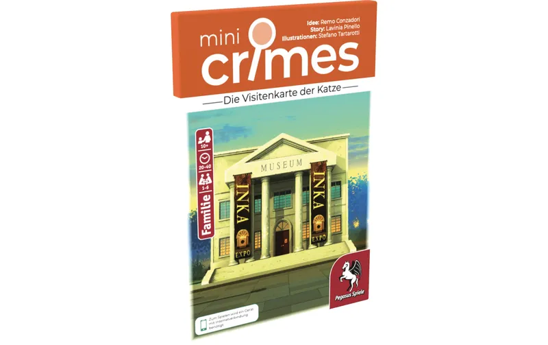 Pegasus Spiele Kartenspiel MiniCrimes – the Visitenkarte the Katze -DE