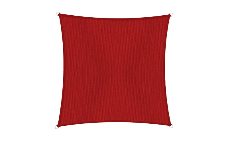 Windhager Sonnensegel Cannes, 5 x 5 m, Eckig, Rot