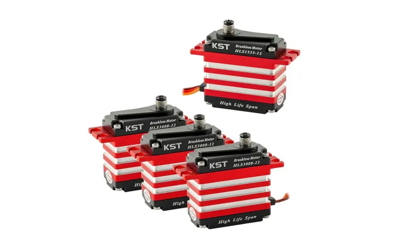 KST Servo-Set Heli Combo 12V 3x HLS3008-12, 1x HLS1535-12