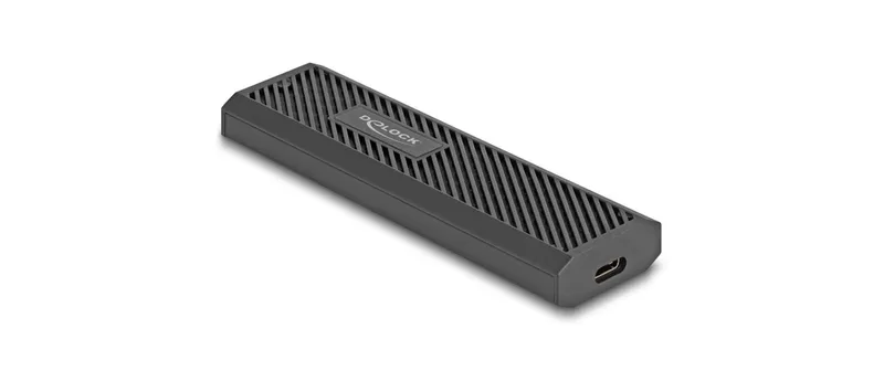 Delock Externes Gehäuse M.2 NVMe PCIe, SATA SSD USB-C, 20 Gbps M.2