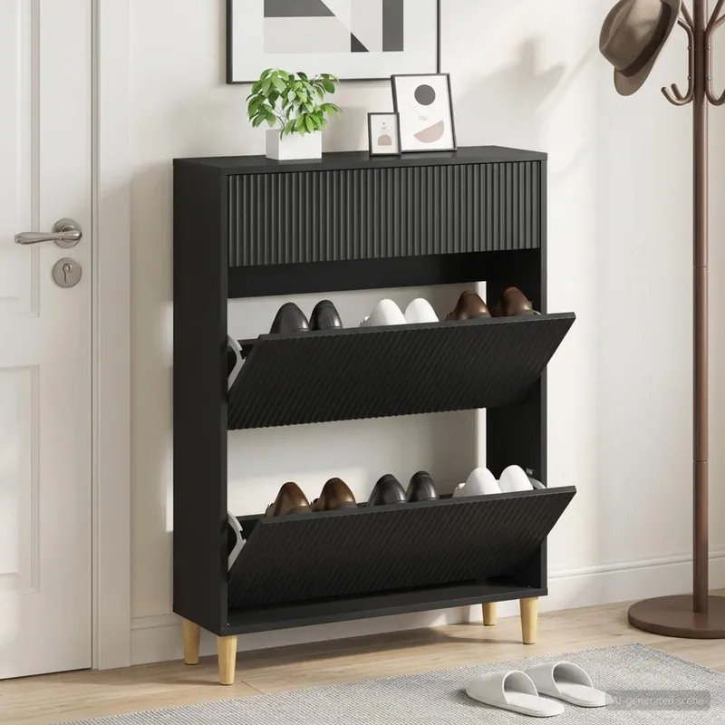 Cabinet à chaussures ARNHEM 78 x 24 x 103 cm Bois d'ingénierie
