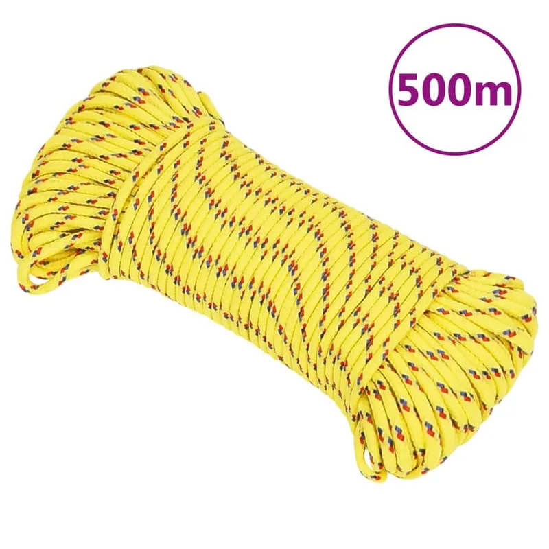 Cima per Barche in Polipropilene Gialla 3 mm 500 m