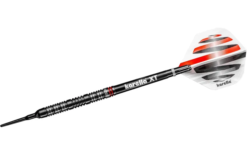 Karella Dartpfeile Softdart HiPower 20g, 3 Stück – Schwarz
