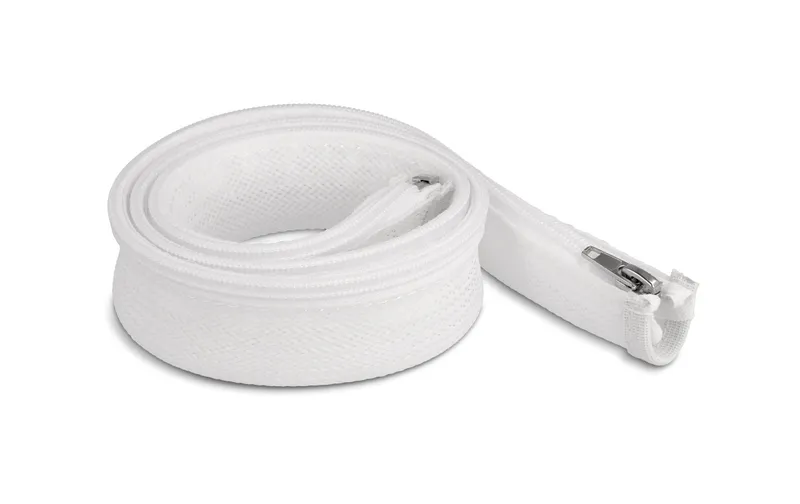 Delock Geflechtschlauch mit Reissverschluss 1 m x 30 mm white