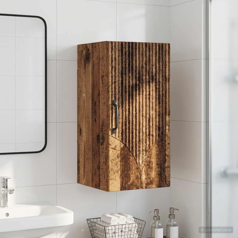 Badezimmer-Wandschrank HOORN Altholz 30 x 31 x 59 cm