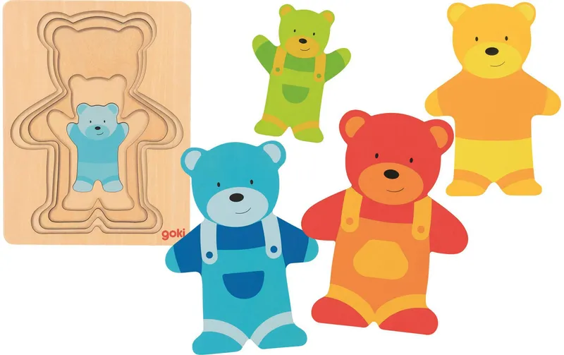 Goki Holzpuzzle Bär