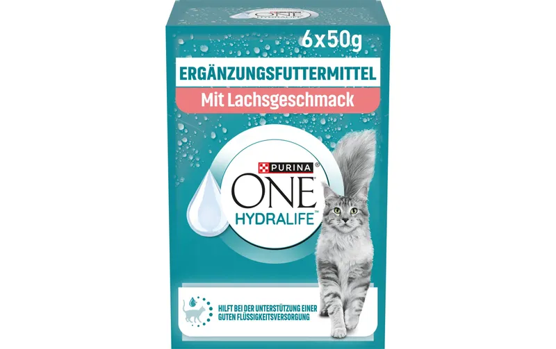 Purina ONE Hydralife mit Lachsgeschmack 6 x 50 g