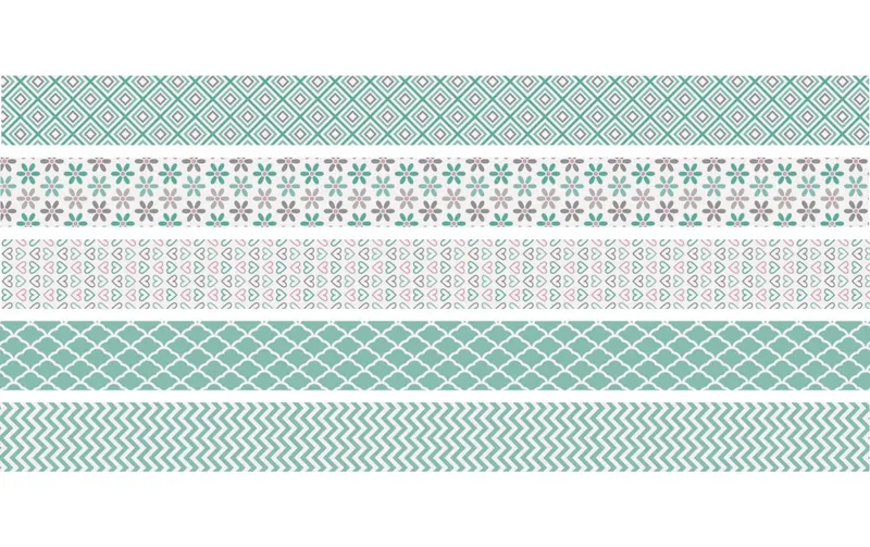 Heyda Washi Tape Pastell Mini Mint