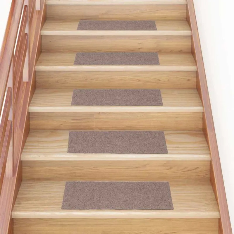 Stufenmatten Selbstklebend 30 Stk. 60x25 cm Hellbraun Rechteckig