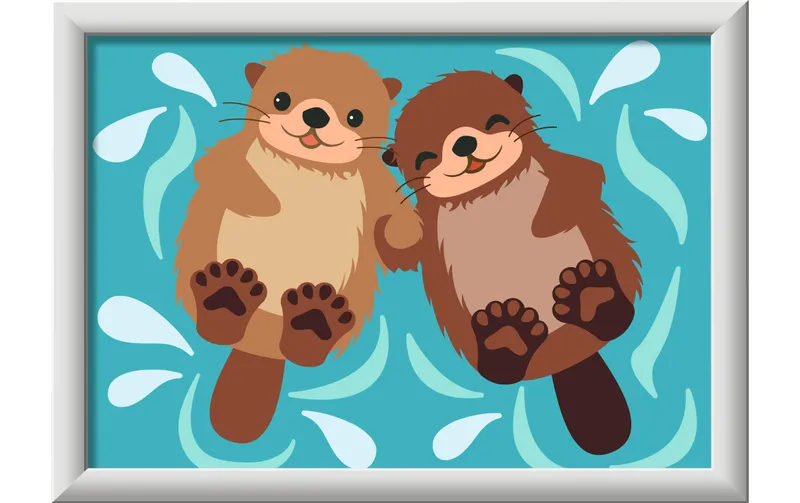 Ravensburger Malen nach Zahlen CreArt Trendiger Otter