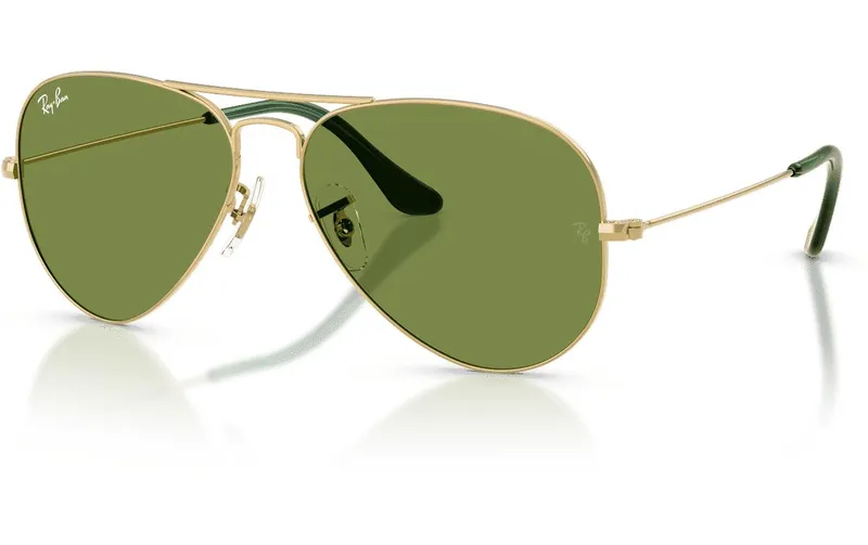 Ray-Ban Sonnenbrille Aviator Large Metal Arista, Gold/Glänzend verde