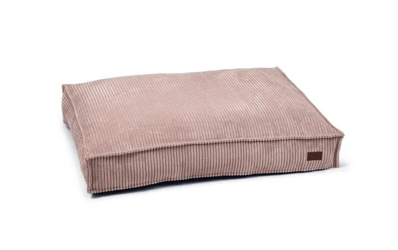 Designed by Lotte Hunde-Bett Ribbed Rosa 100x70x15cm