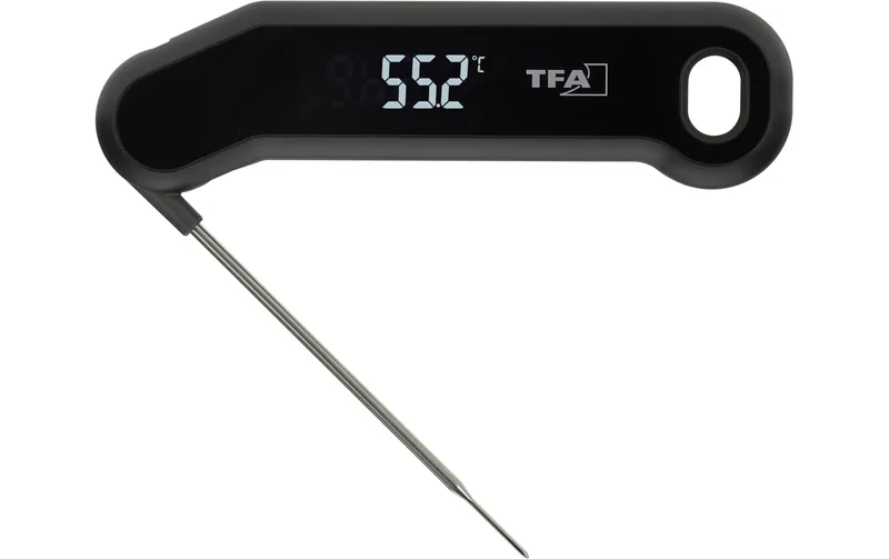 TFA Dostmann Termometro da Cucina Digitale Profi a Puntamento, IP66, Nero