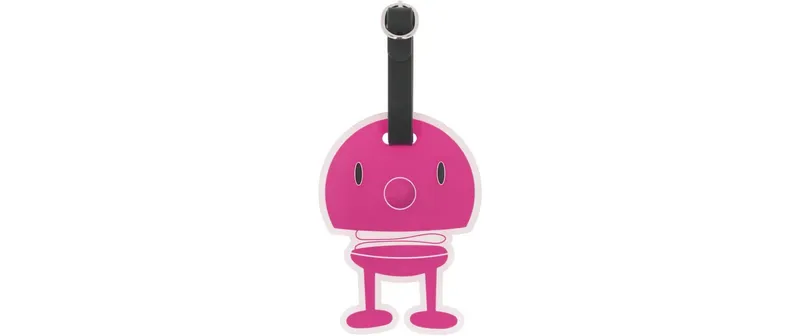 Hoptimist Kofferlabel noir/Pink