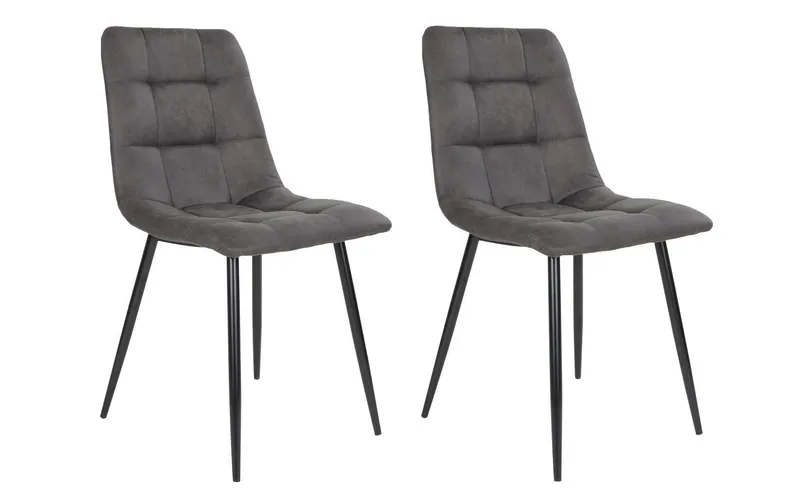 House Nordic Stuhl Middelfart 2 pieces, 86 x 55 cm, black/Dunkelgrau