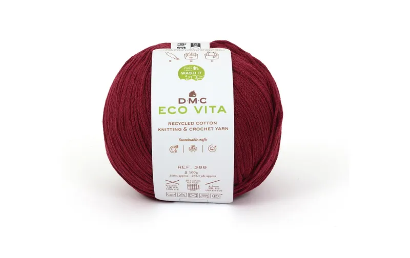 DMC Wolle Eco Vita 100 g, Karminrot