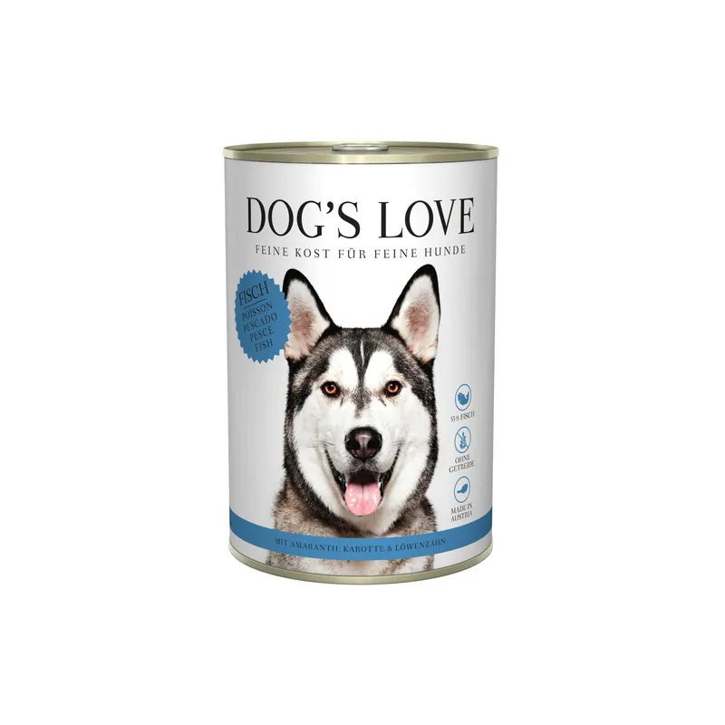Dog's Love Nassfutter Adult Fisch, 400 g