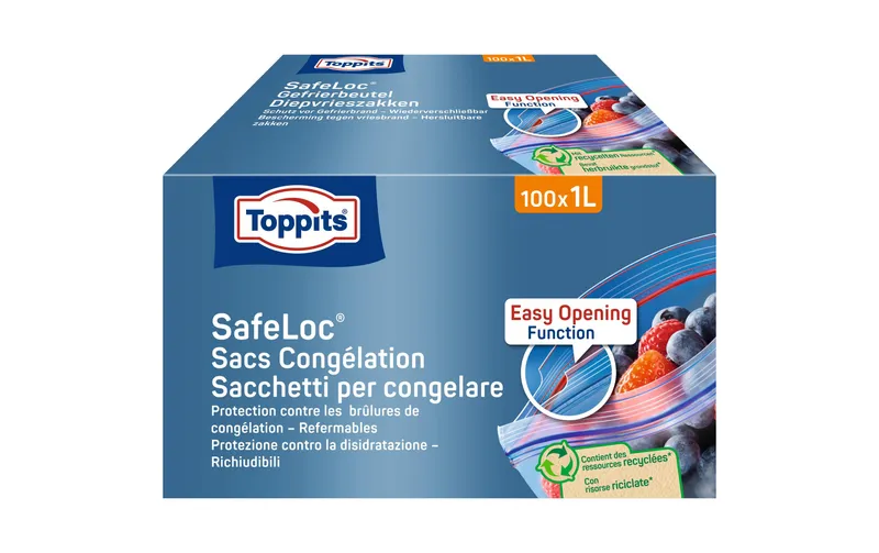 Toppits Gefrierbeutel 1 l Multipack 100 pièces