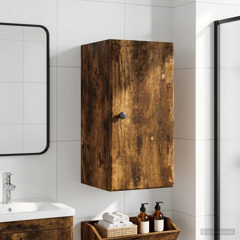 Badezimmer-Wandschrank BREDA Raucheiche 30 x 31 x 59 cm