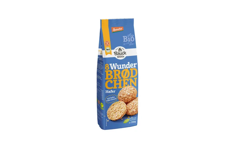 Bauck Mühle Backmischung Wunderbrodchen Hafer 350 g