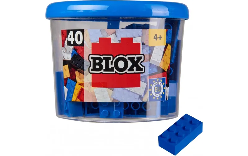 BLOX Bausteine 40 blaue 8er Steine