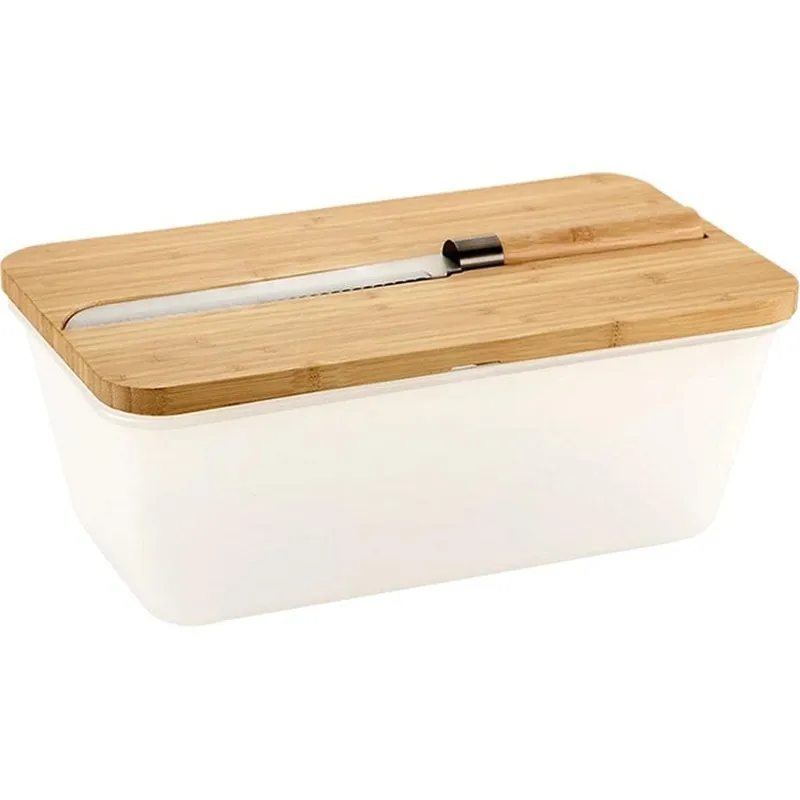 Kesper Brotbox trasparente/bianco