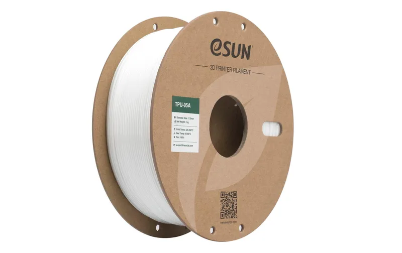 eSun Filament TPU-95A blanc 1.75 mm 1 kg