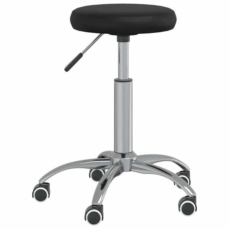 Massagehocker Kunstleder Schwarz