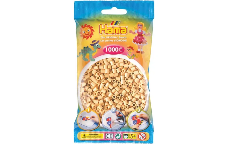 Hama Bügelperlen midi 1000 Stück Beige