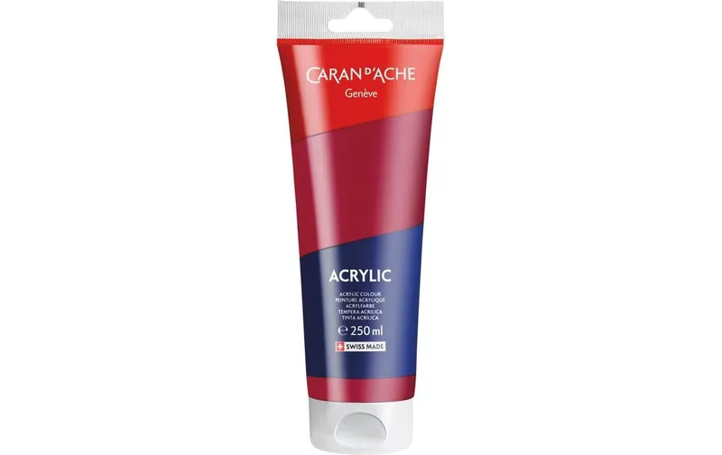 Caran d'Ache Acrylfarbe Werk- et Malfarbe Acrylic 250 ml, Karmin