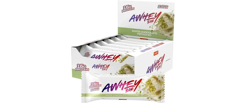 VAST Riegel AWHEY BAR White Chocolate Pistachio, 12 x 50g