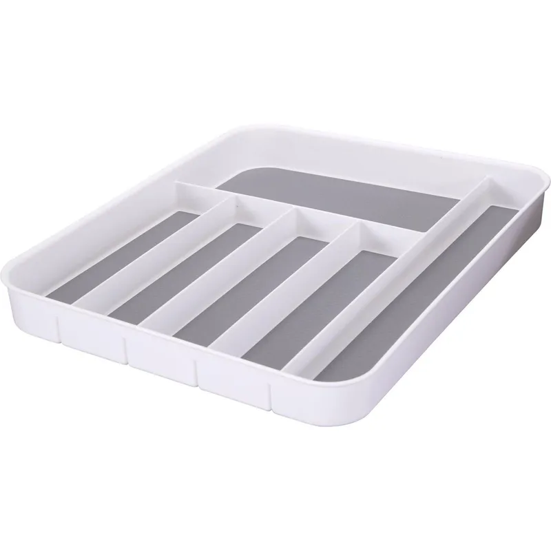 Nize Contenitore per posate Grigio/Bianco