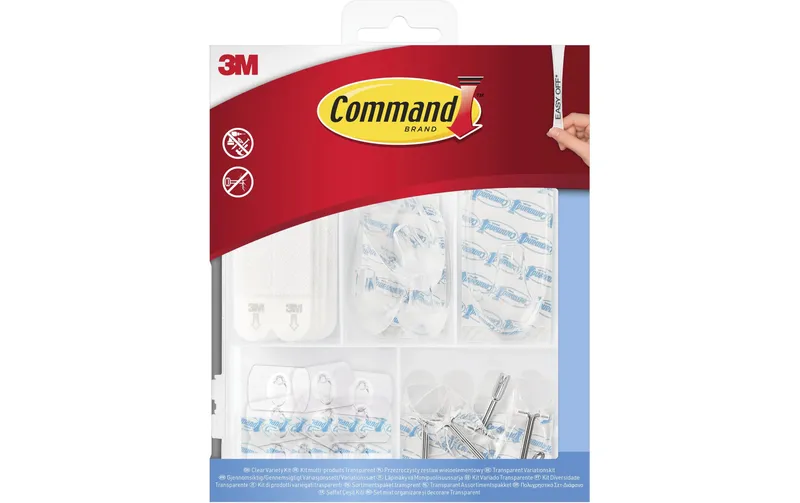 Command Klebehaken Set 2 kg, transparent