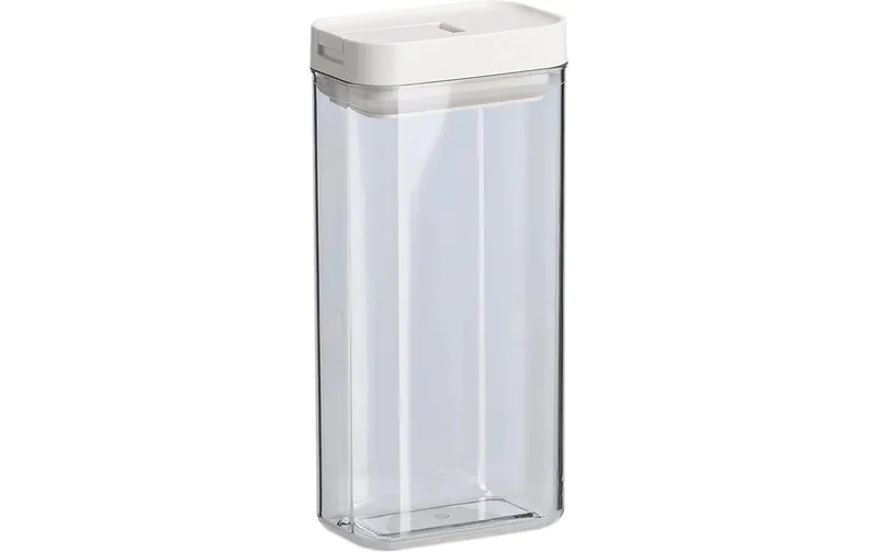 Zeller Present Vorratsdose Vakuumdeckel 1.1 l, trasparente/bianco