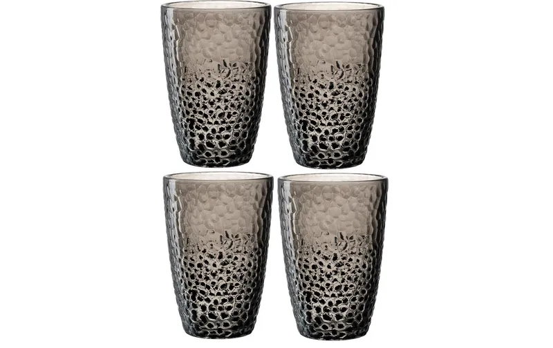 LEONARDO Trinkglas Matera 340 ml, 4 pieces, anthracite