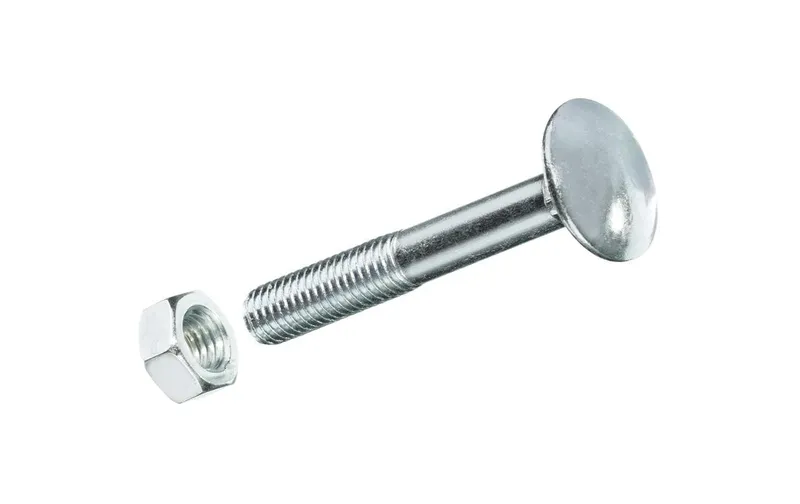 FTM Schlossschrauben M 8 x 30 mm mit Muttern Stahl, 4 pièces